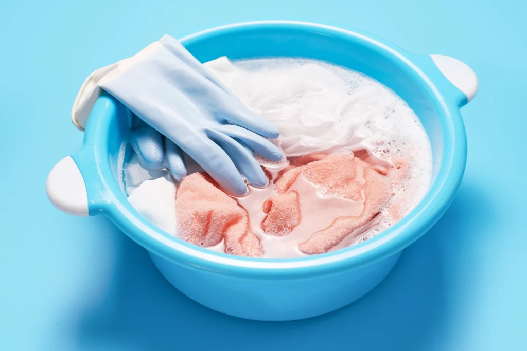 장마철 빨래 냄새 제거 과탄산소다 담금